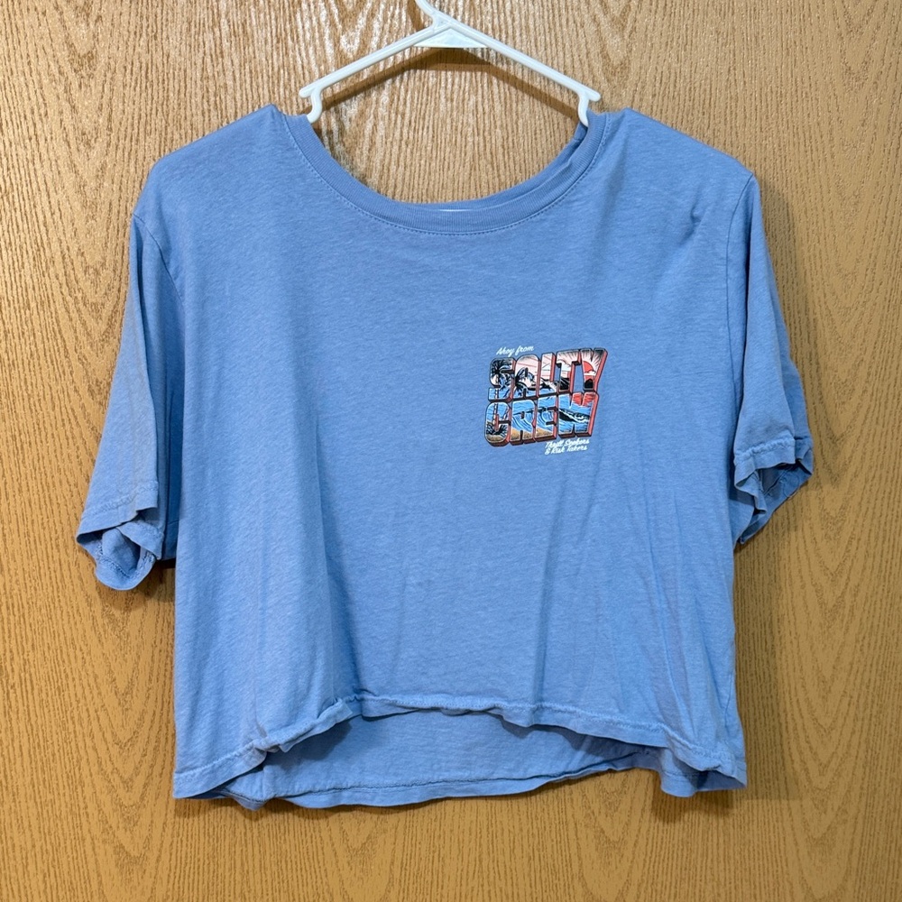 Salty Crew Blue Crop Top